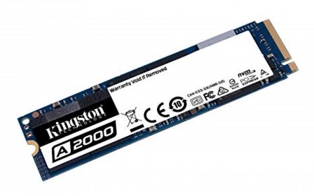 Računarske komponente - Kingston SSD M.2 250GB (2280) A2000 NVMe  PCIe SSD Gen 3.0x4 Lines, up to 2000MB/s Read, up to 1100MB/s write, XTS-AES 256-bit Encryption, Powered by Phison E8  - Avalon ltd